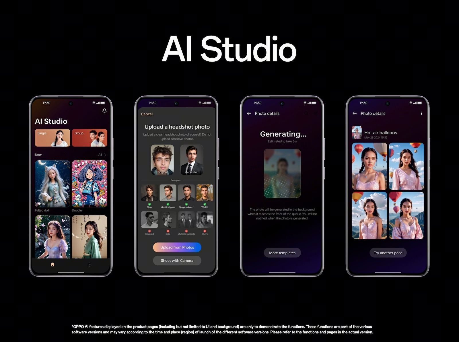 Les OPPO Reno12 lancent deux nouvelles fonctionnalités d'IA : voici comment elles fonctionnent 3 OPPO AI Studio dans la série Reno12
