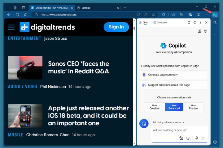 Qu'est-ce que Microsoft Edge et comment l'utiliser 13 Barre latérale Copilot dans Edge.