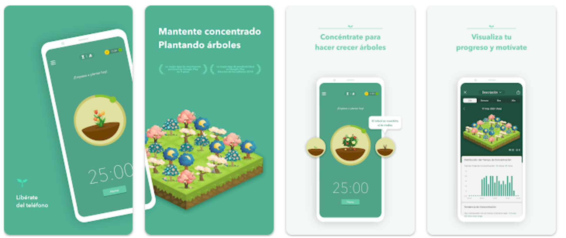 Les 6 meilleures applications pour bloquer les applications du mobile 3 Forest vous aide à vous déconnecter avec un fond écologique