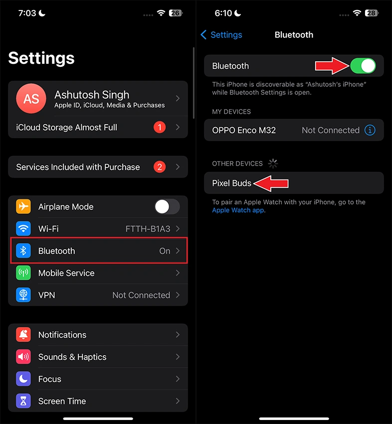 Connecter les Pixel Buds Pro 2 à des appareils