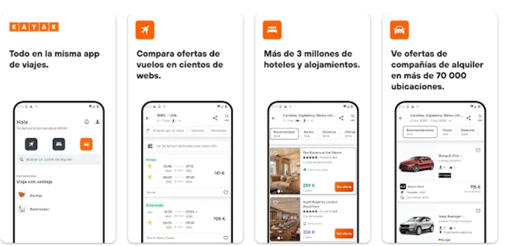 4 applications pour trouver des vols pas chers avec le mobile 4 Kayak est un comparateur à la fois de vols et de prix d'hôtels
