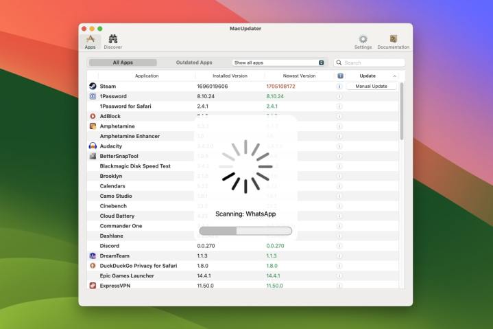 Je n'utiliserais jamais un Mac sans d'abord changer ces 8 paramètres 8 L'application MacUpdater en cours d'exécution dans macOS Sonoma.