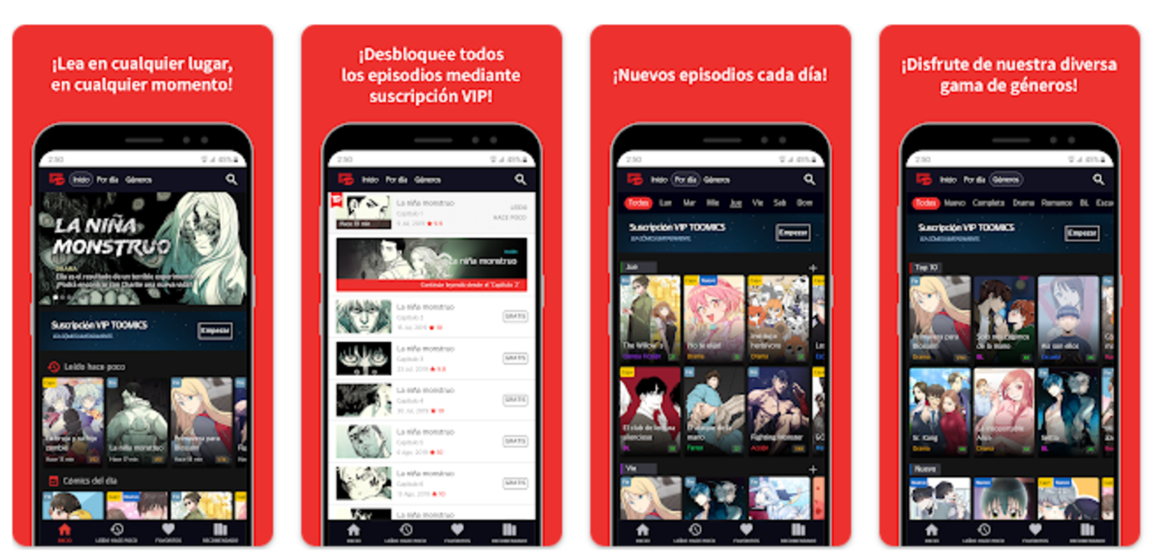 Les meilleures applications pour lire des comics sur mobile 5 Toomics vous permet de choisir entre un compte gratuit ou payant
