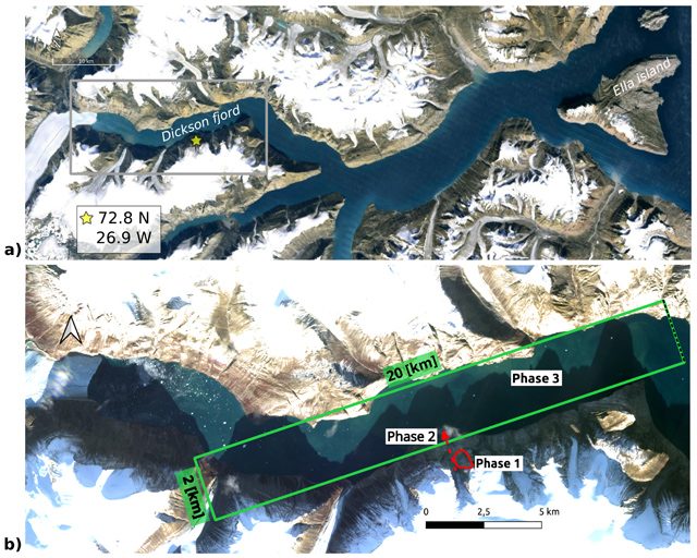 Un mégatsunami a frappé le Groenland en 2023 : onde haute de 200 mètres générée par un effondrement colossal 3 L'aire frappée par le megatsunami. Crédit : The Seismic Record