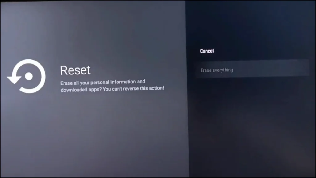 Comment réinitialiser une Toshiba Google ou Android TV ?