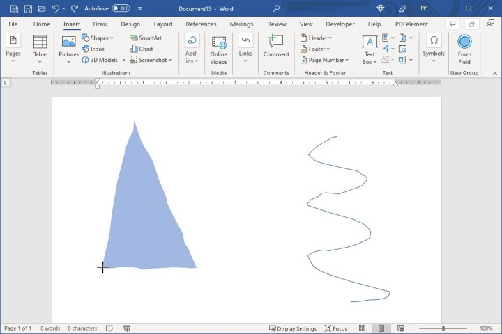 Comment dessiner dans Microsoft Word 7 Dessin libre de forme et gribouillage dans Word.
