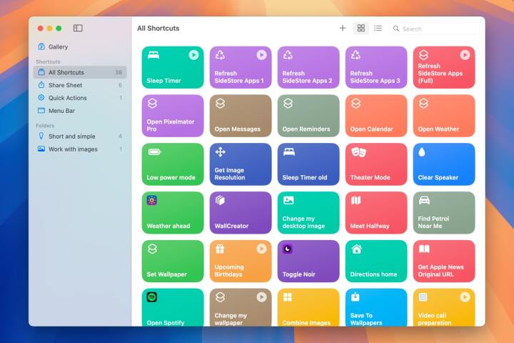 8 applications qui élargiront considérablement les capacités de votre Mac 2 L'application Raccourcis sur macOS Sequoia.
