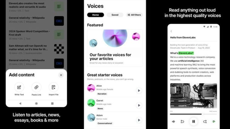 Cette application transforme n'importe quel document en un livre audio grâce à l'IA 1 Cette application convertit n'importe quel document en un livre audio grâce à l'IA