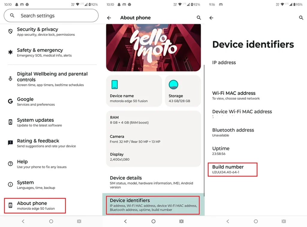 Comment activer les options de développeur sur les téléphones Motorola 2 comment activer les options de développeur sur motorola