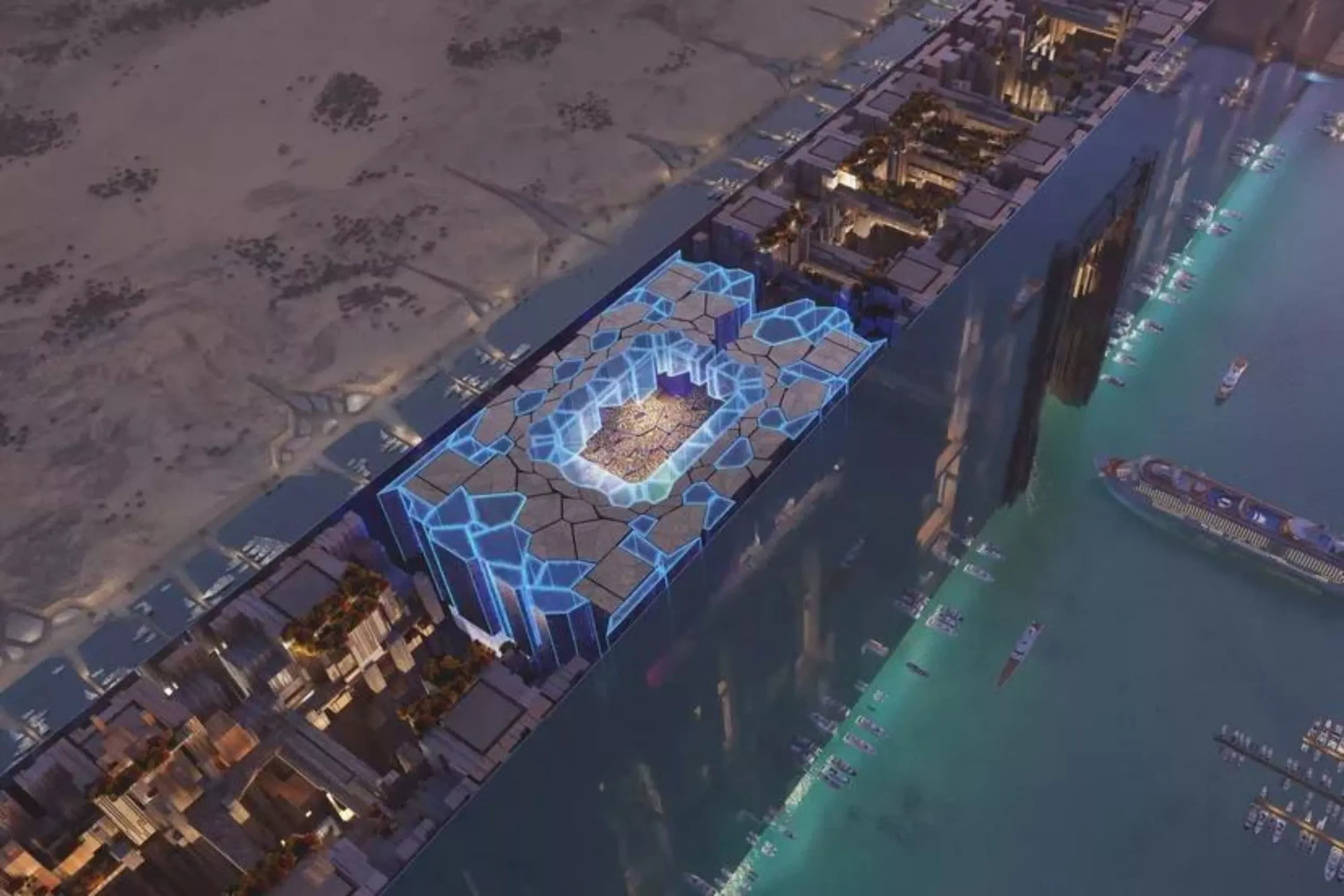 Cyberpunk, ça vous tente ? L'Arabie saoudite dévoile des arènes sportives futuristes pour la Coupe du monde de la FIFA 2034 2 Cyberpunk ca vous tente LArabie saoudite devoile des arenes