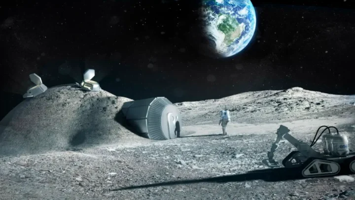 Des scientifiques prévoient de stocker sur la Lune des tissus d'animaux en voie d'extinction 2 Illustration d'un entrepôt sur la Lune pour des tissus d'animaux en voie d'extinction