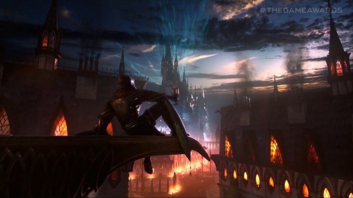 Dragon Age : Le Gardien du Voile : bandes-annonces, gameplay et plus 2 Une silhouette encapuchonnée assise sur un toit.