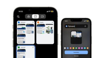 Il est désormais possible d'organiser par couleurs les groupes d'onglets ouverts dans Chrome (Android et iOS) 17 Onglets ouverts dans Chrome organisés par couleurs