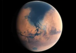Illustration de Mars lorsqu'elle était couverte par un vaste océan d'eau