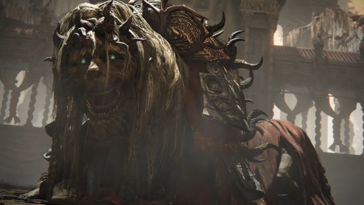 Le DLC d'Elden Ring semble avoir une difficulté secrète plus élevée 2 L'un des boss de Shadow of the Erdtree, Divine Beast Dancing Lion.