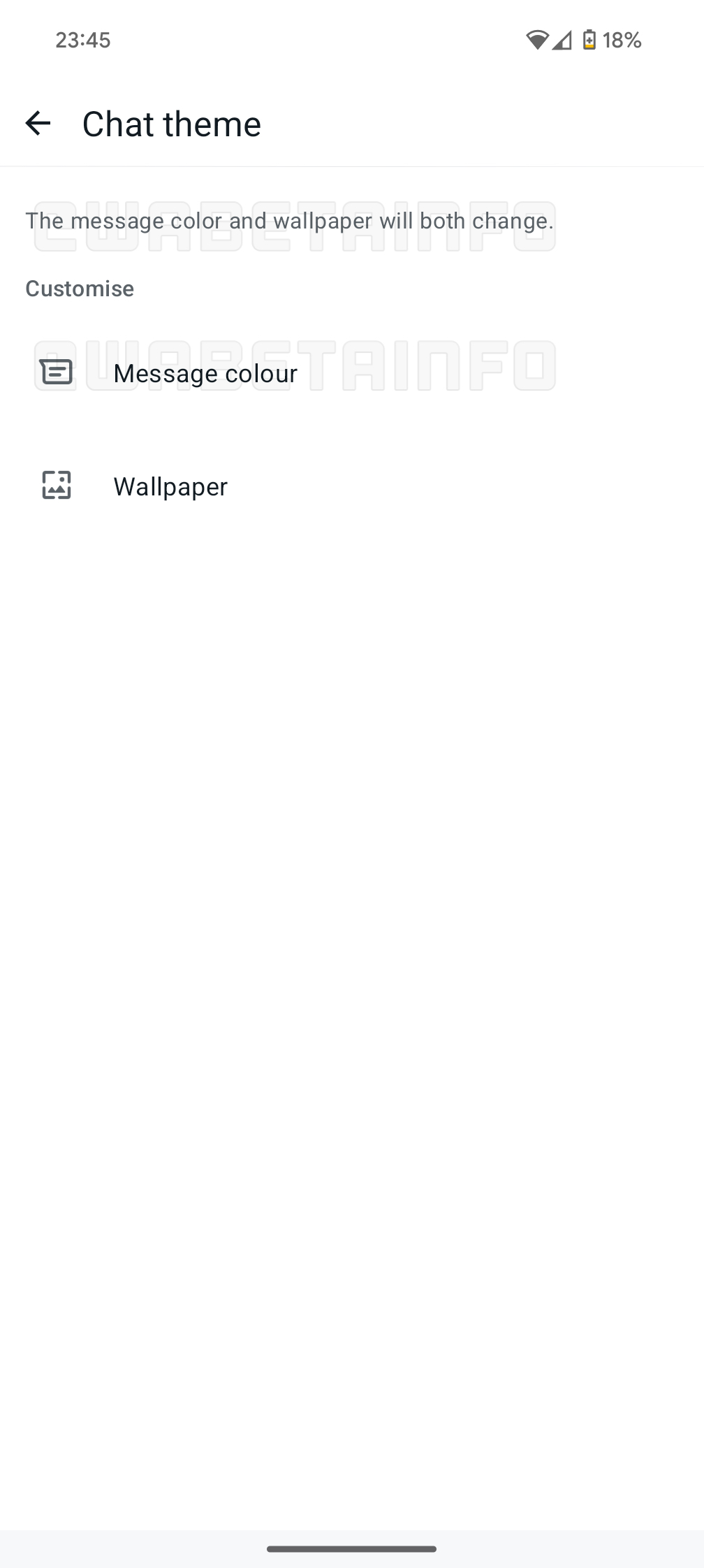 Le "WhatsApp de couleurs" sera bientôt une réalité : les thèmes sont sur le point d’arriver dans l’application 3 WhatsApp option couleurs