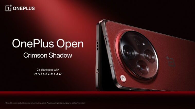 Le lancement du OnePlus Open Apex Edition, une édition spéciale en couleur 'Crimson Shadow', est imminent 1 Le lancement du OnePlus Open Apex Edition, une édition spéciale en couleur 'Crimson Shadow', est imminent
