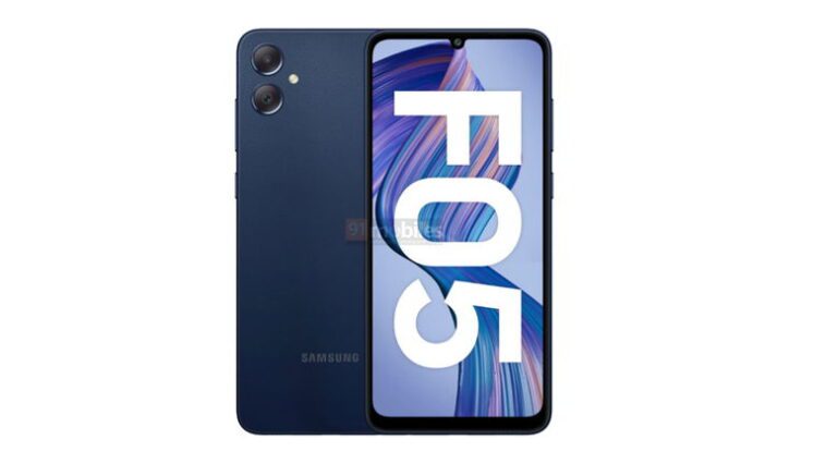 Les premières images révélées du Samsung Galaxy F05 révèlent qu'il aura un dos en "cuir végétalien" 1 Las primeras imágenes filtradas del Samsung Galaxy F05 revelan que tendrá una parte trasera de "cuero vegano"