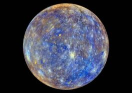 Mercure vue par la sonde MESSENGER / Crédit : NASA