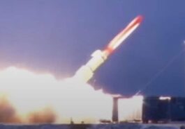 Nell'ottobre 2023, il presidente russo Vladimir Putin ha affermato che la Russia ha testato con successo il missile a propulsione nucleare Burevestnik (RS-SSC-X-09 Skyfall ) lanciato da terra / Credit: Screen Youtube
