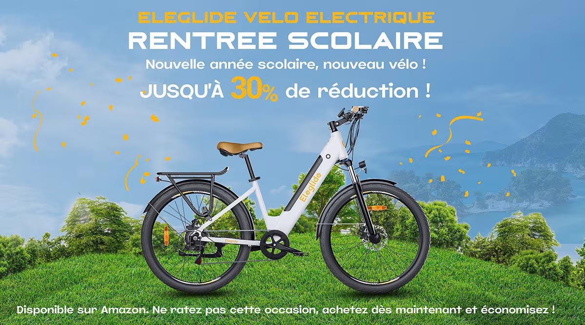 Grosses réductions sur les E-Bike Eleglide et Touroll pour le Rentrée Scolaire ! 2 Rentree Scolaire Promotion Velo Electrique