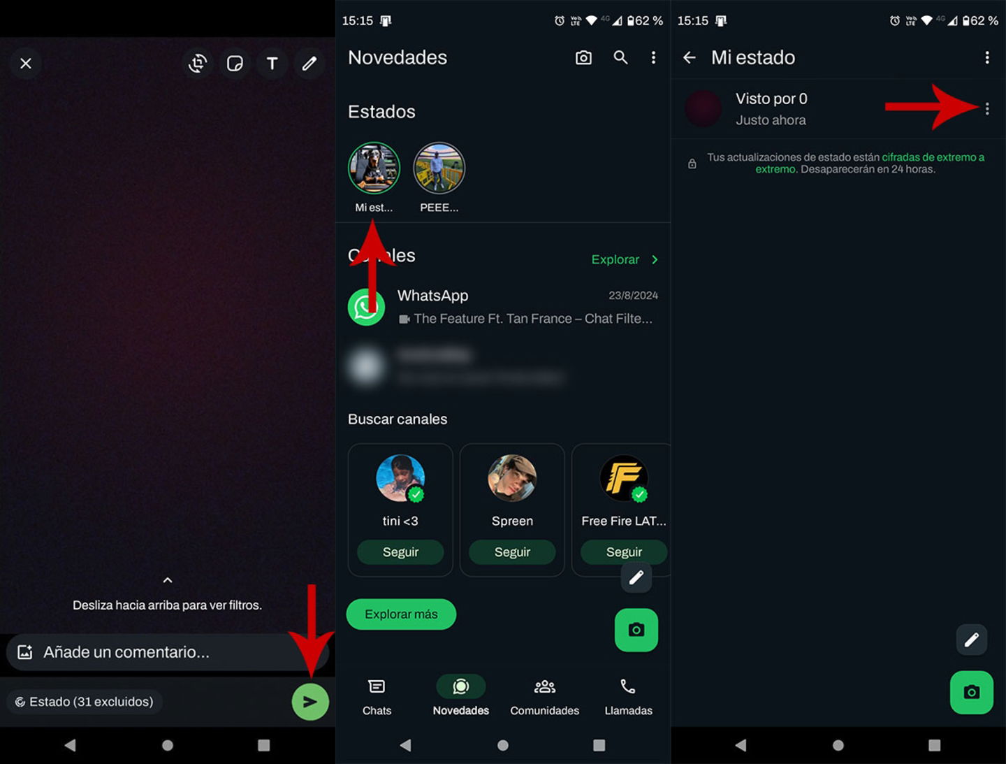 Comment partager les Statuts WhatsApp dans d'autres applications 9 Partager un État WhatsApp sur une autre application
