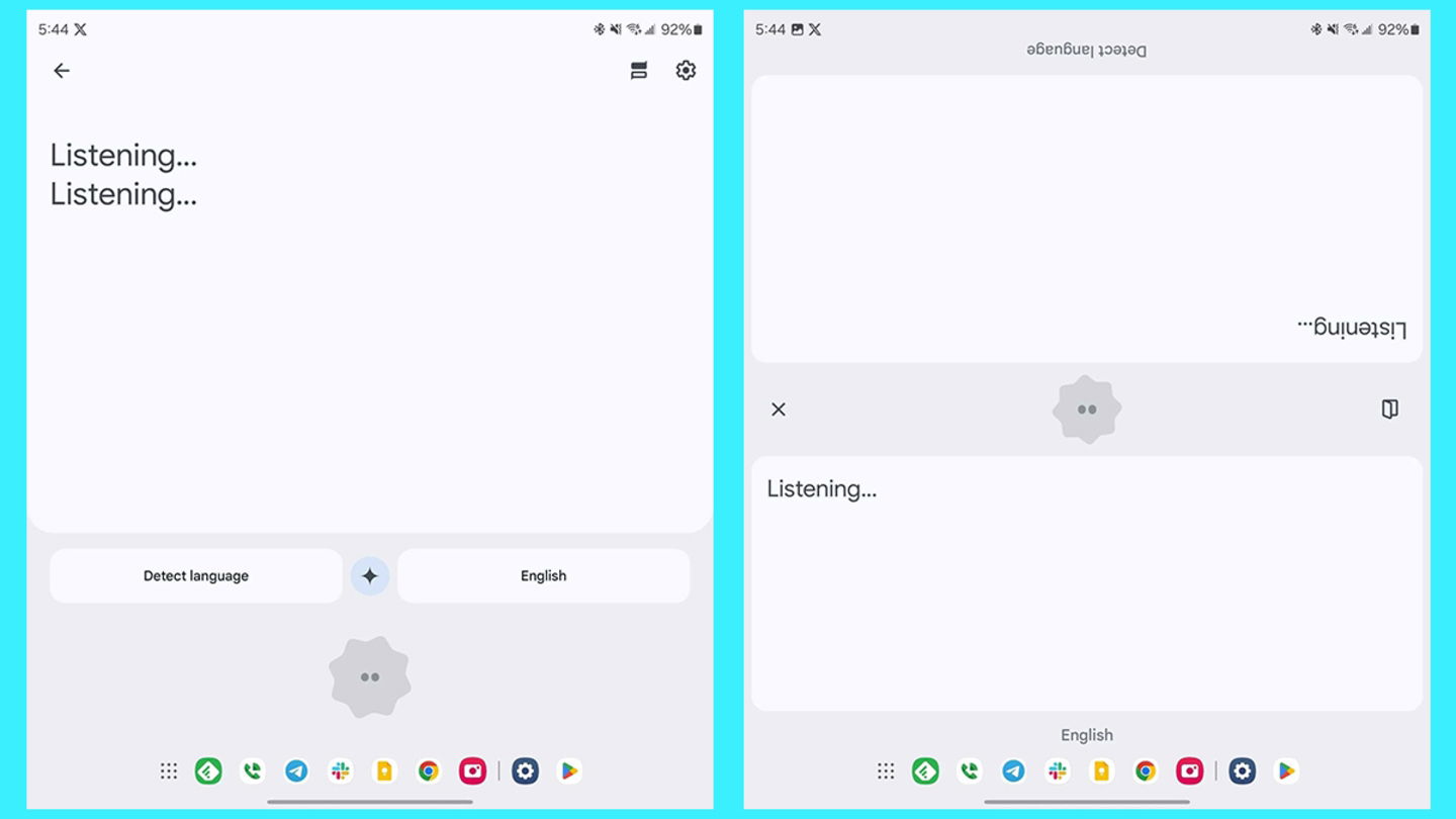 La fonction d'écran dual du Traducteur de Google est désormais disponible sur le Pixel Fold et le Galaxy Z Fold6 3 La fonction d'écran dual du Traducteur de Google est maintenant disponible sur le Pixel Fold et le Galaxy Z Fold6