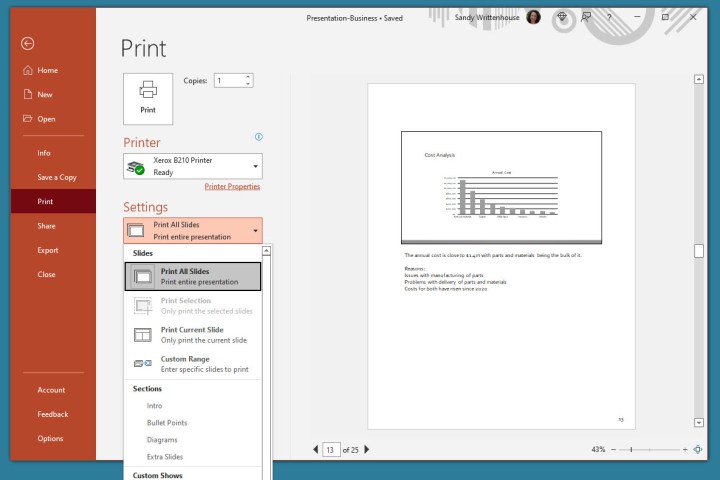 Comment imprimer une présentation PowerPoint avec des notes 3 Imprimer toutes les diapositives dans PowerPoint sur Windows.
