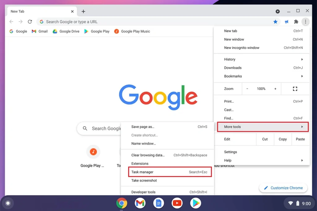 comment forcer l'arrêt d'une application sur chromebook