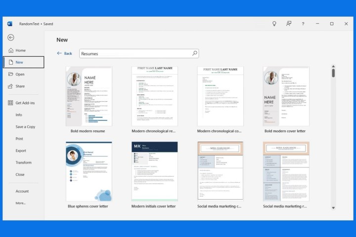 Comment créer un CV dans Microsoft Word 3 Modèles de CV dans Word.