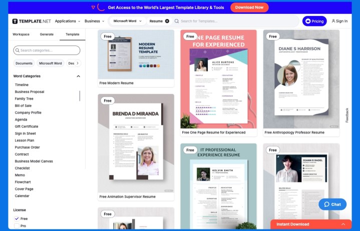 Comment créer un CV dans Microsoft Word 9 Modèles de CV Word de Template.net.