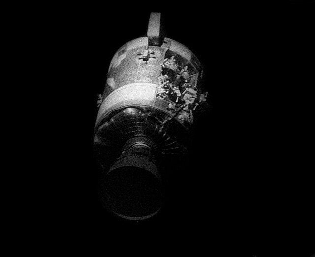 WIKIMEDIA | Une photo du module de service de la Mission Apollo 13