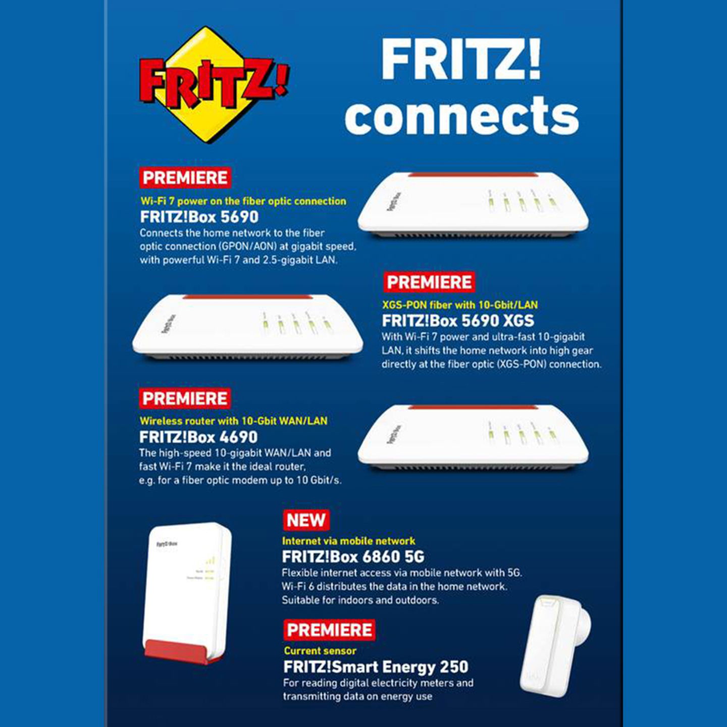 AVM présente ses nouveaux produits FRITZ! avec Wi-Fi 7, réseau 5G NSA et SA et Wi-Fi Mesh 3 AVM présente ses nouveaux produits FRITZ! avec Wi-Fi 7, réseau 5G NSA et SA et Wi-Fi Mesh