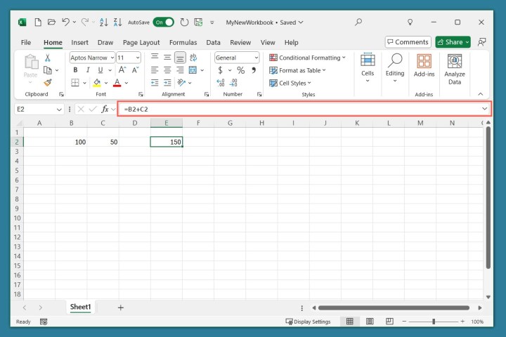 Comment utiliser Microsoft Excel : un guide pour les débutants 10 Barre de formule et résultats des cellules dans Excel.