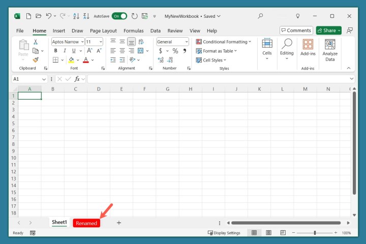 Comment utiliser Microsoft Excel : un guide pour les débutants 15 Couleur d'onglet rouge dans Excel.