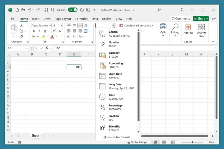 Comment utiliser Microsoft Excel : un guide pour les débutants 19 Formatage d'un nombre dans une cellule Excel.