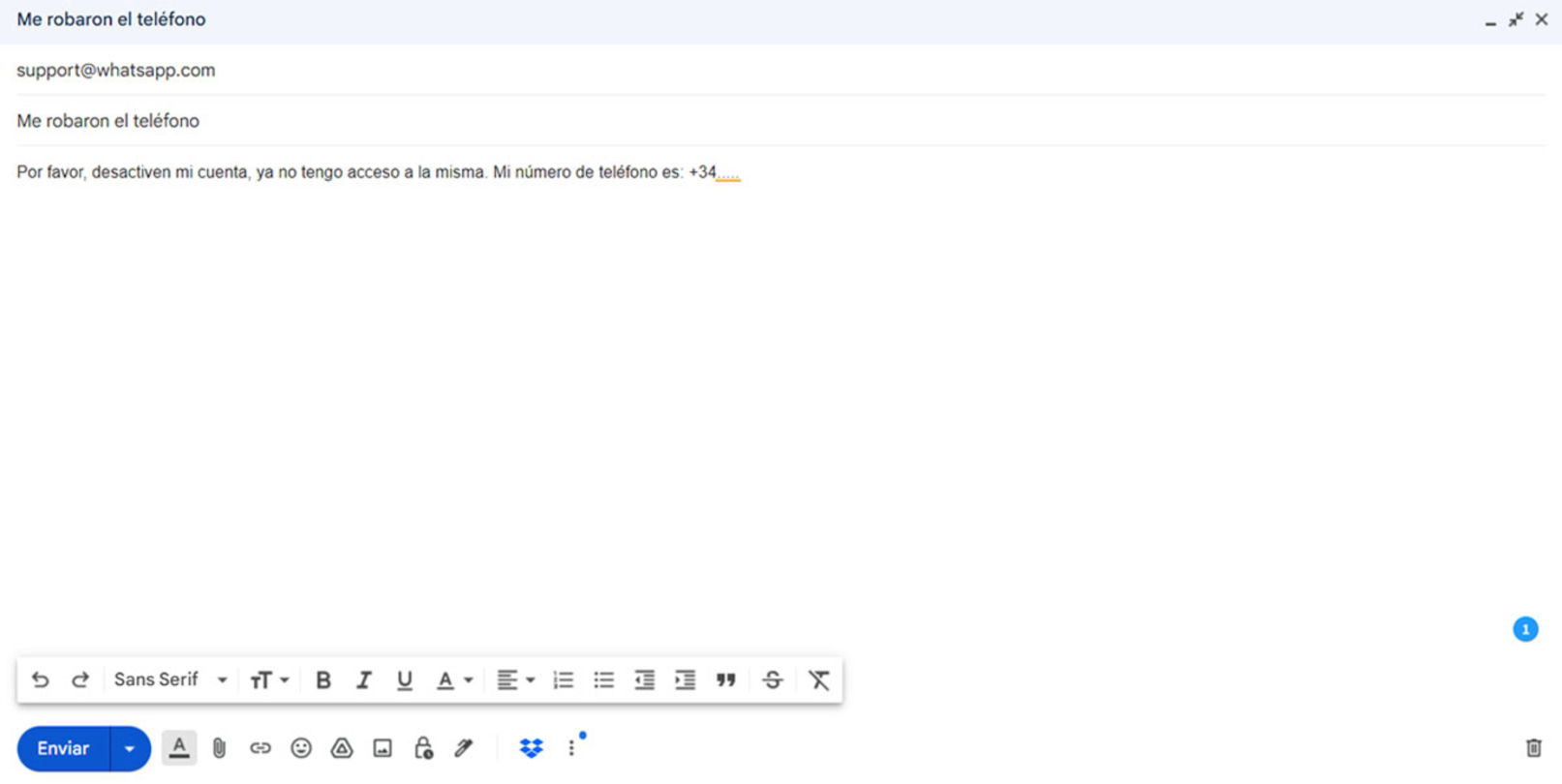 Comment se déconnecter de WhatsApp sur un mobile perdu ou volé 5 Contacter WhatsApp pour désactiver le compte