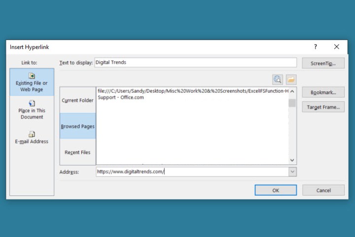 Comment ajouter des liens hypertextes dans Word 4 Pages consultées dans la boîte Insérer un lien dans Word.