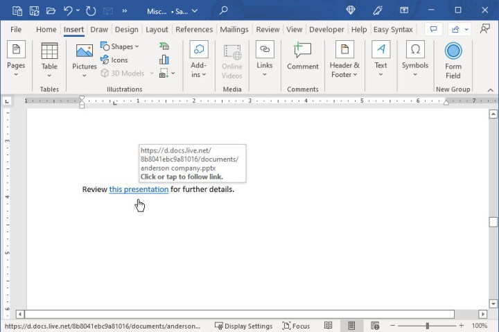 Comment ajouter des liens hypertextes dans Word 7 Texte lié à un fichier dans Word.