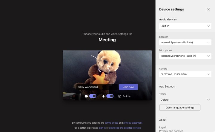 Comment rejoindre une réunion Microsoft Teams 5 Capture d'écran de Microsoft Teams.