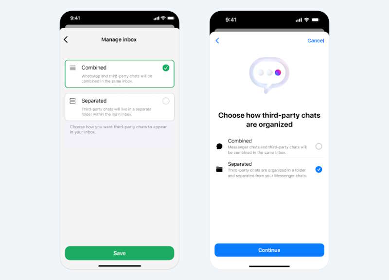 Meta enverra des messages de Messenger et WhatsApp vers d'autres applications et on sait déjà comment 4 Meta messages WhatsApp Messenger Union Européenne