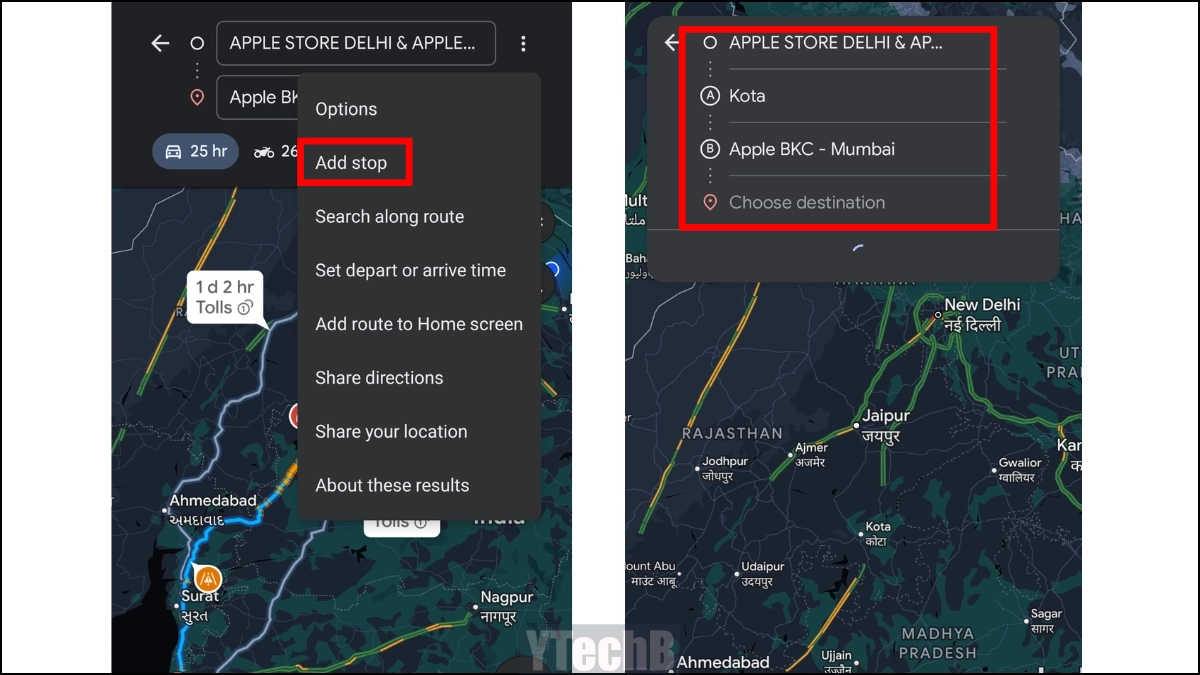 Comment modifier un itinéraire sur Google Maps 5 Ajouter Plusieurs Arrêts