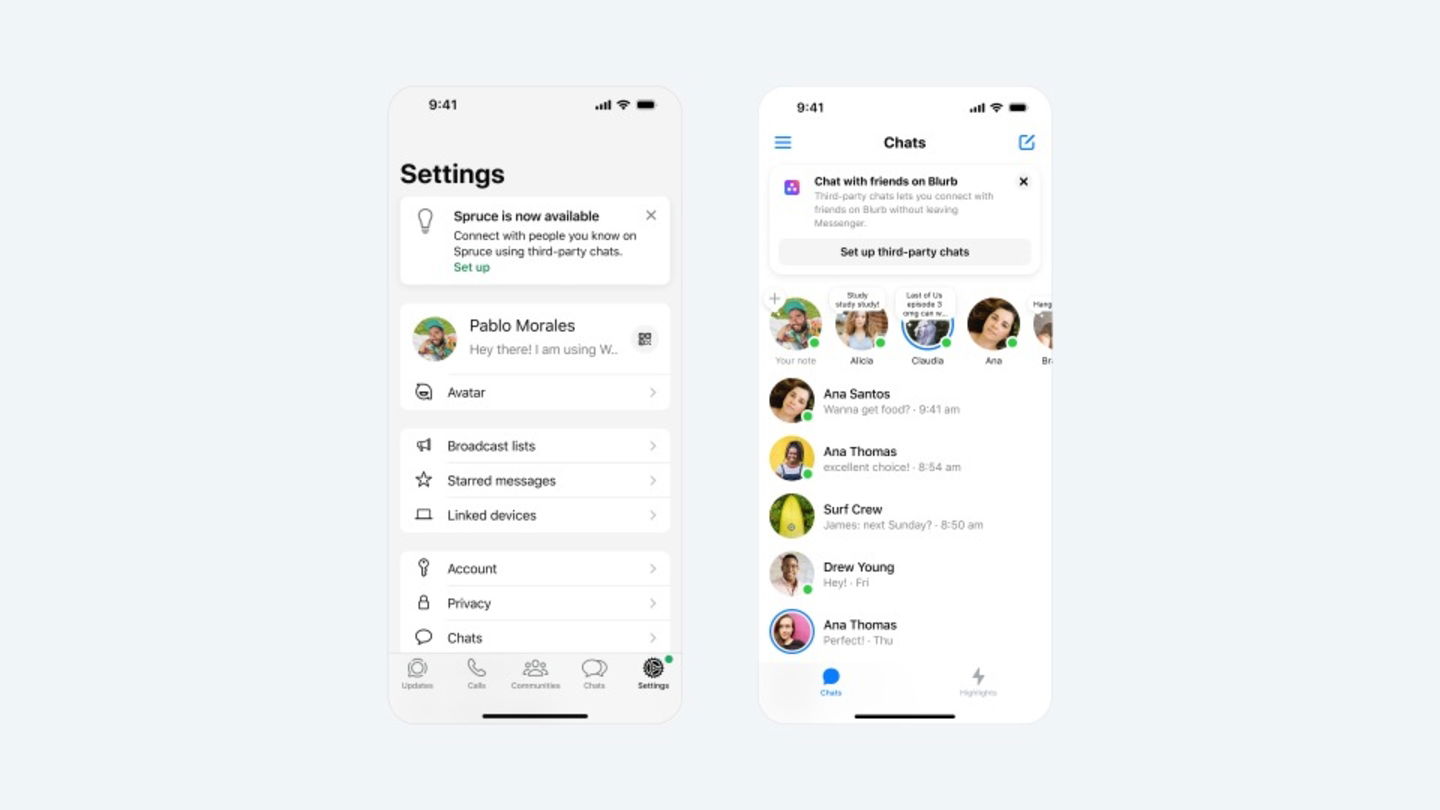 Meta révèle comment fonctionnera l'interopérabilité sur WhatsApp et Messenger en Europe 3 Meta révèle comment fonctionnera l'interopérabilité dans WhatsApp et Messenger en Europe
