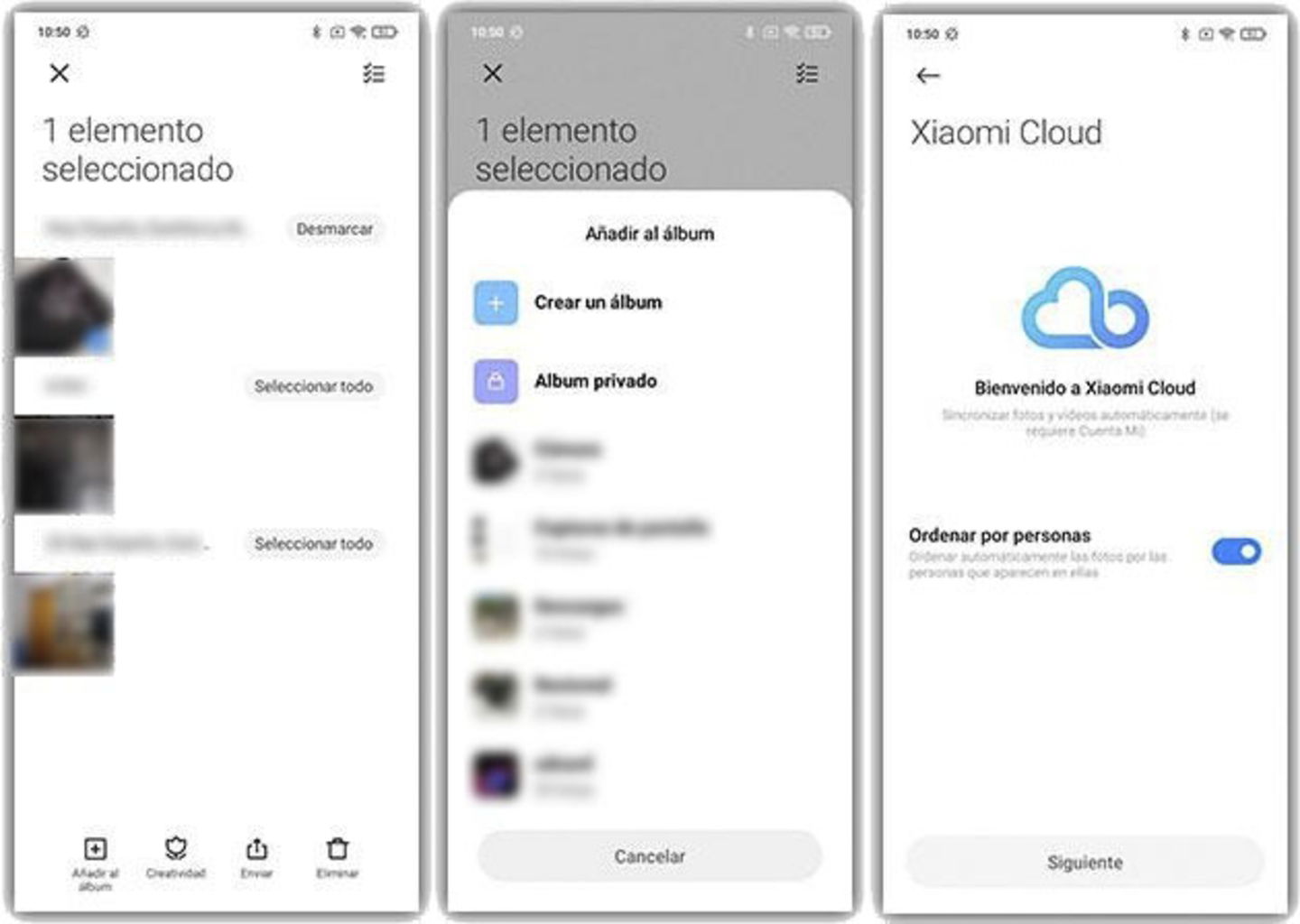 Comment cacher des photos sur un mobile Xiaomi 3 Créez un album privé et déplacez vos photos