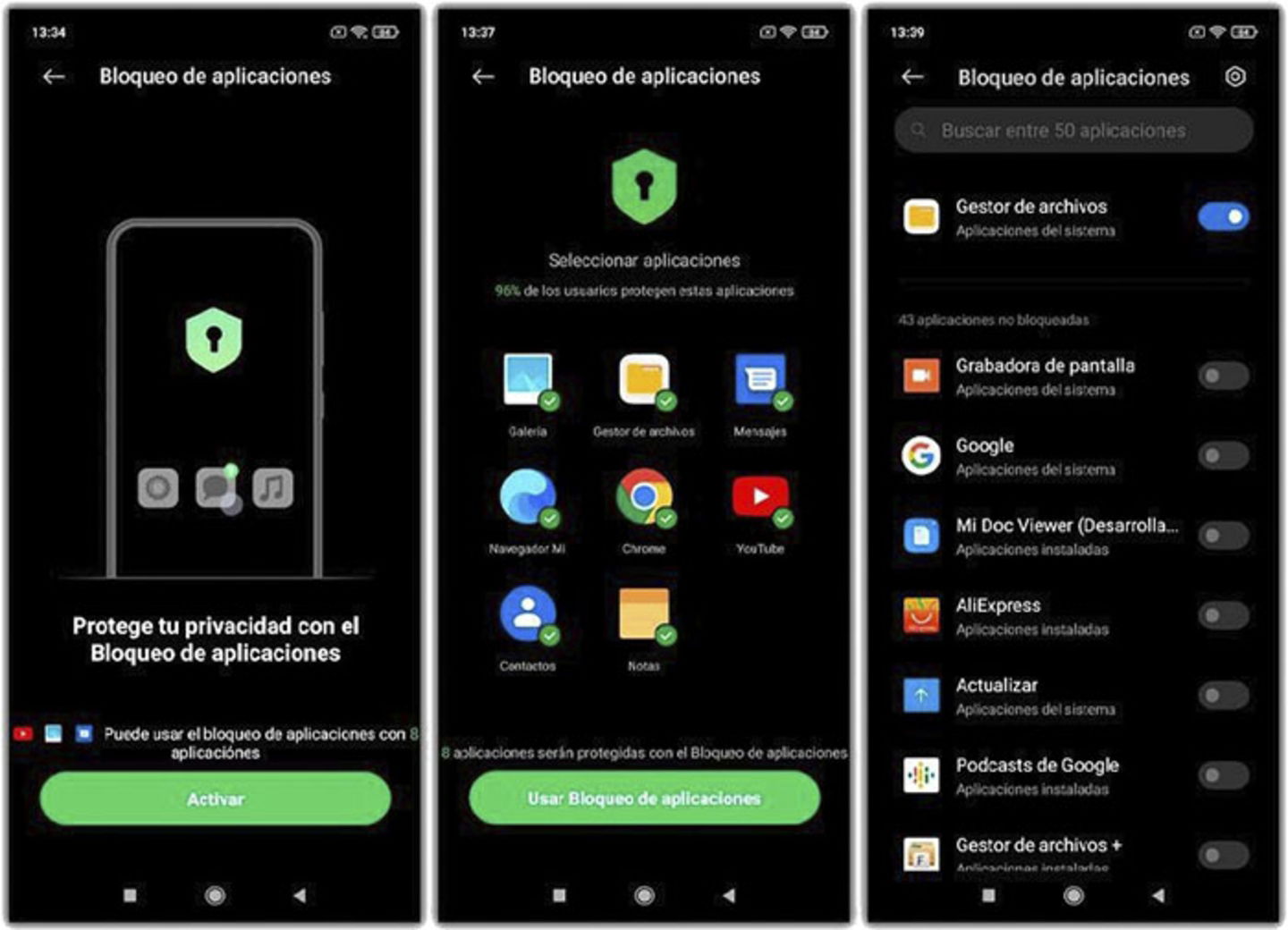 Comment cacher des photos sur un mobile Xiaomi 4 Protégez l'accès à la galerie d'images