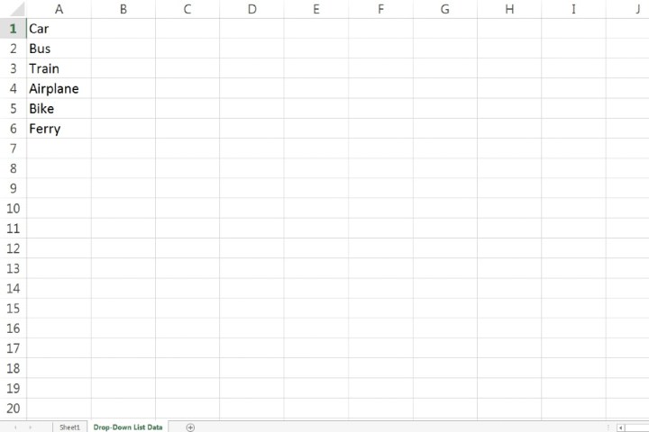 Comment créer une liste déroulante dans Excel 4 Entrées pour une liste déroulante sur Microsoft Excel.