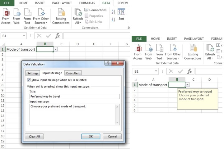 Comment créer une liste déroulante dans Excel 10 Affichage d'un message pour une liste déroulante sur Microsoft Excel.