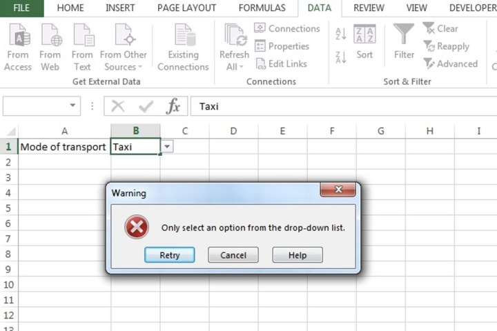 Comment créer une liste déroulante dans Excel 12 Affichage d'une alerte d'erreur pour une liste déroulante sur Microsoft Excel.