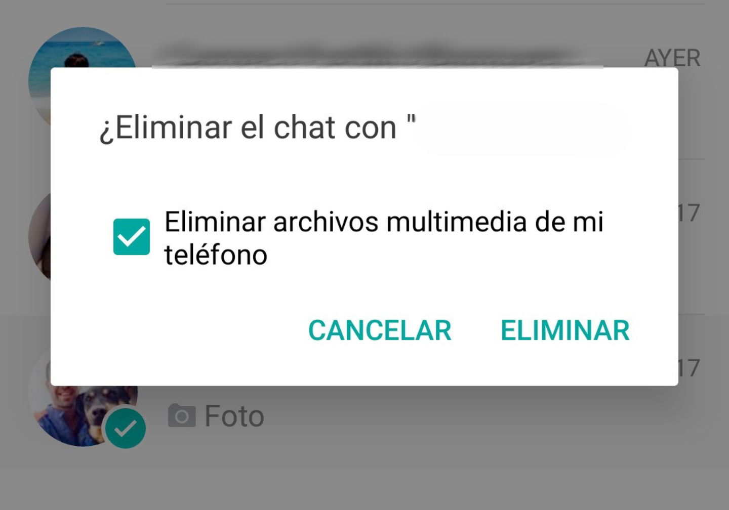 Comment supprimer des contacts bloqués sur WhatsApp 3 Bien que vous ayez bloqué une personne, vous devrez supprimer la conversation manuellement
