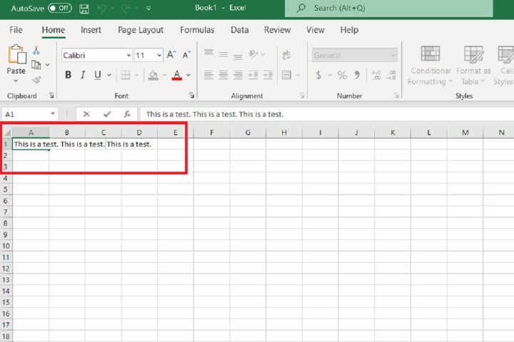 comment insérer un retour à la ligne dans excel capture d'écran 1